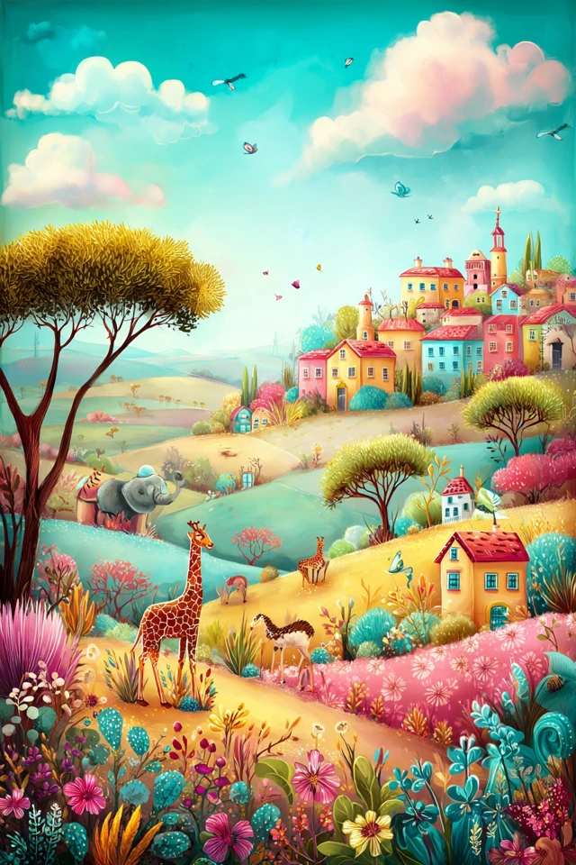 Whimsical Dreams in Pastel Hues - Image 2