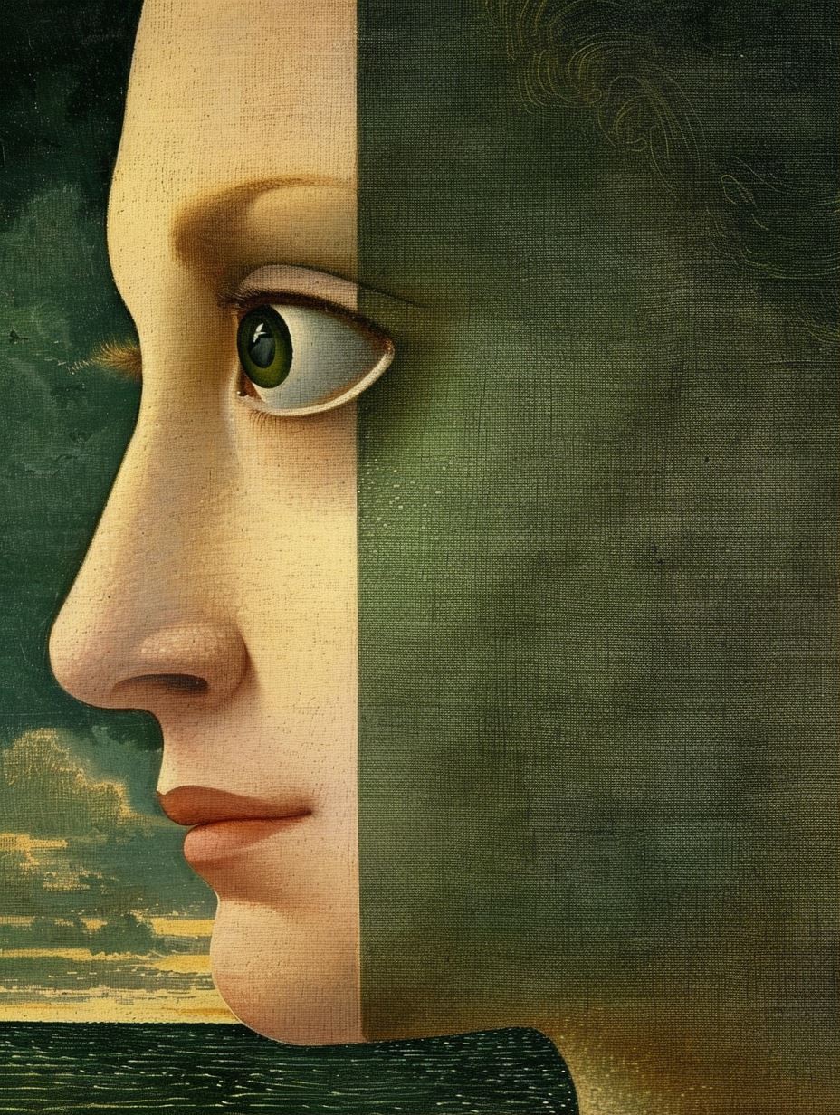 The Divided Gaze Portrait - Image 1