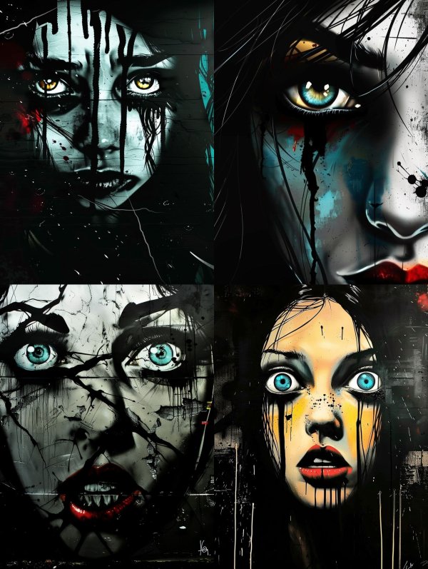 Dark Gothic Noir Portrait