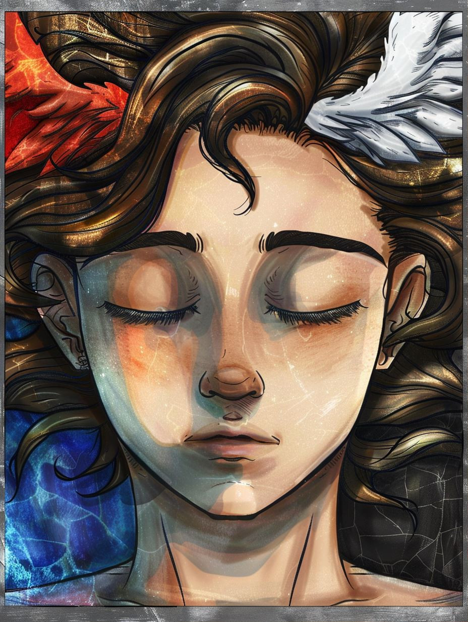 Celestial Duality in Quiet Repose - Image 1
