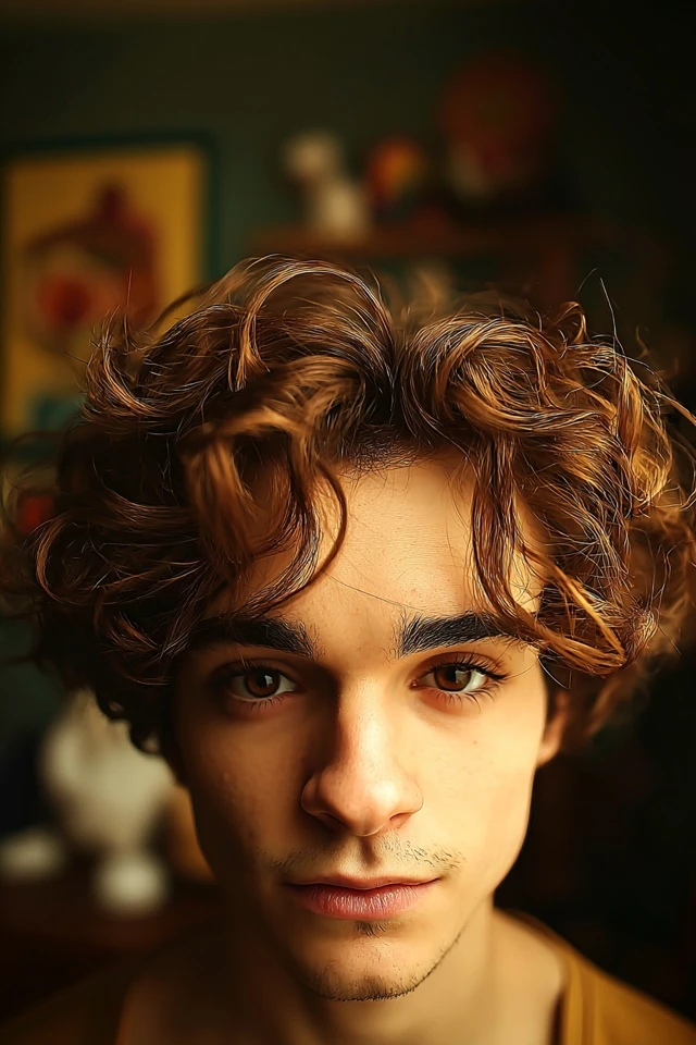 Golden Curls Portrait - Image 1