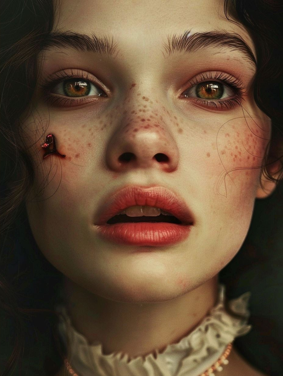 Ethereal Melancholy Portrait Study - Image 2