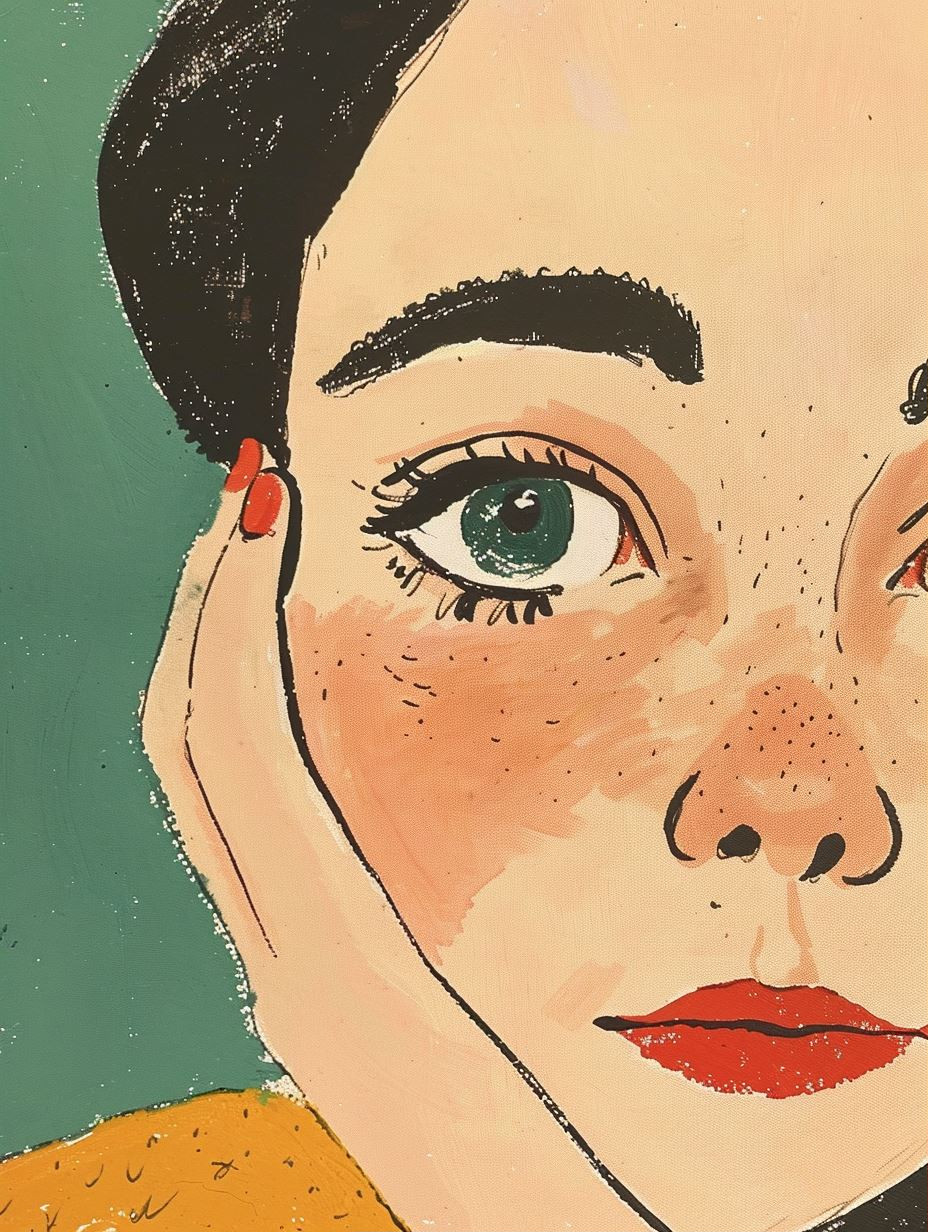 Modernist Portraits in Flat Color - Image 1