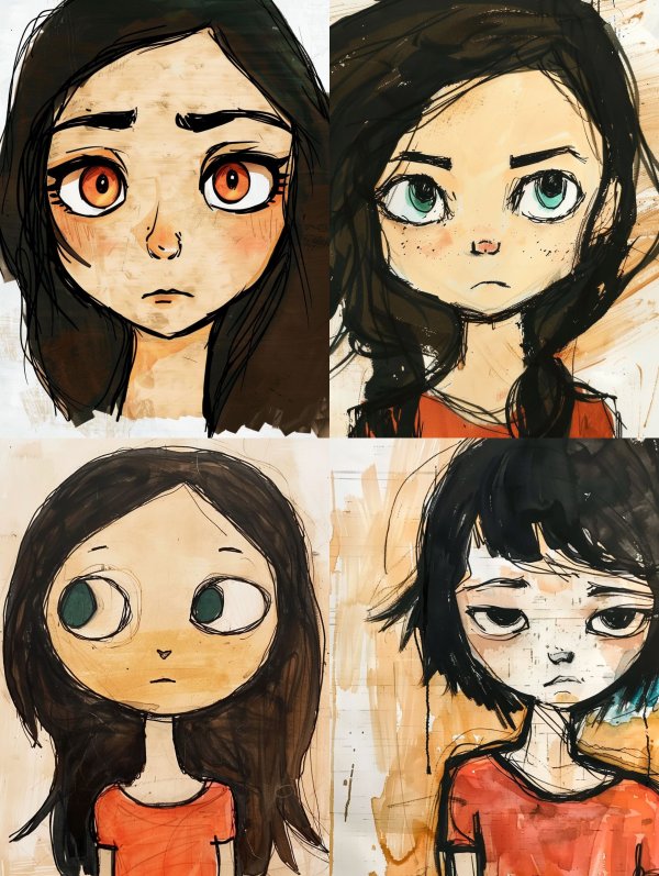 Evolution of Stylized Character Portraits