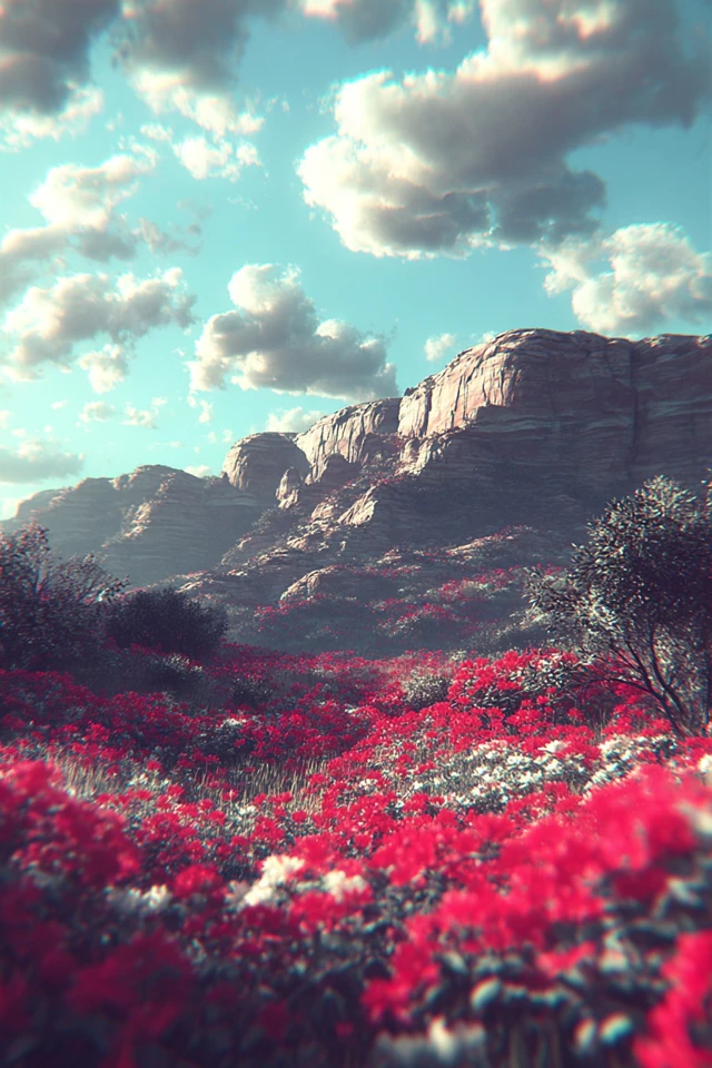 Crimson Echoes: A Surreal Visual Journey - Image 2