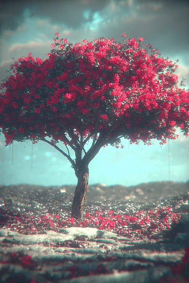 Crimson Echoes: A Surreal Visual Journey - Image 5