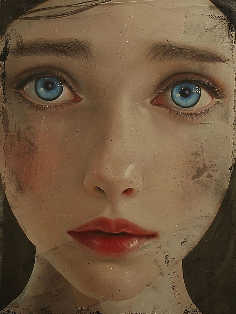 Ethereal Gaze of Painted Souls - Image 3