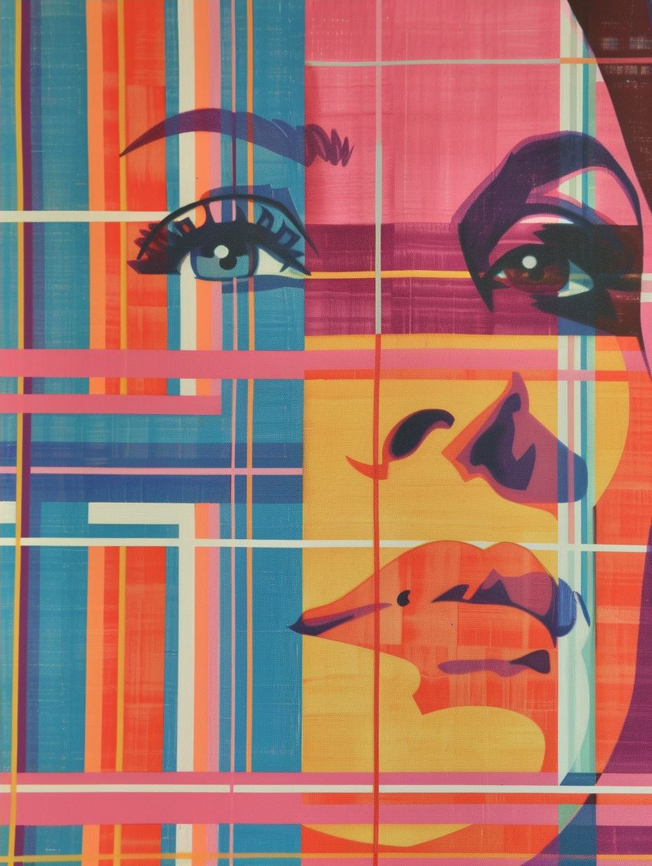 Digital Glitch Portrait Mosaic - Image 4