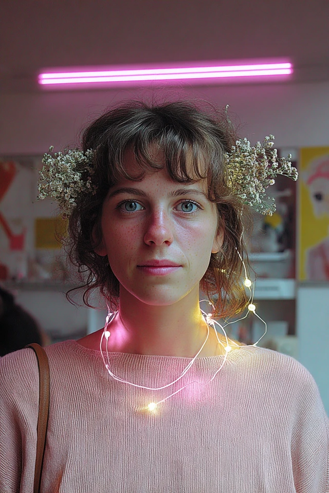 Neon Floral Dream - Image 1
