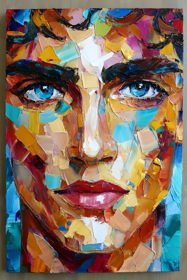 Vibrant Palette: A Study in Texture - Image 1