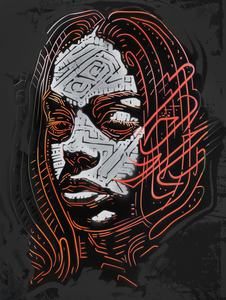 Neon Circuitry Human Portraits - Image 2