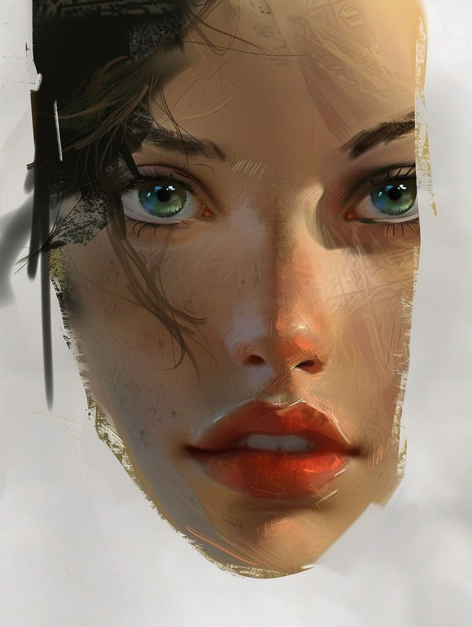 Digital Portrait Studies in Mixed Media - Image 3