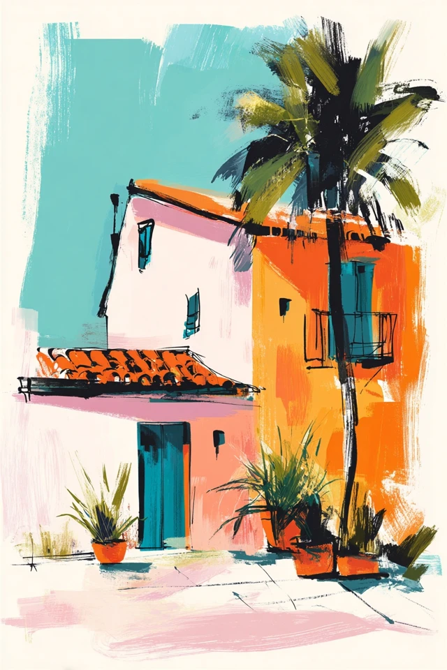 Vibrant Brushstroke Muse - Image 6