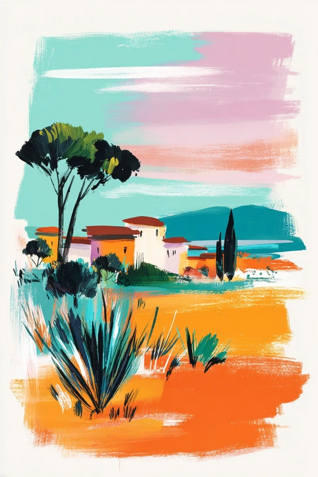 Vibrant Brushstroke Muse - Image 2