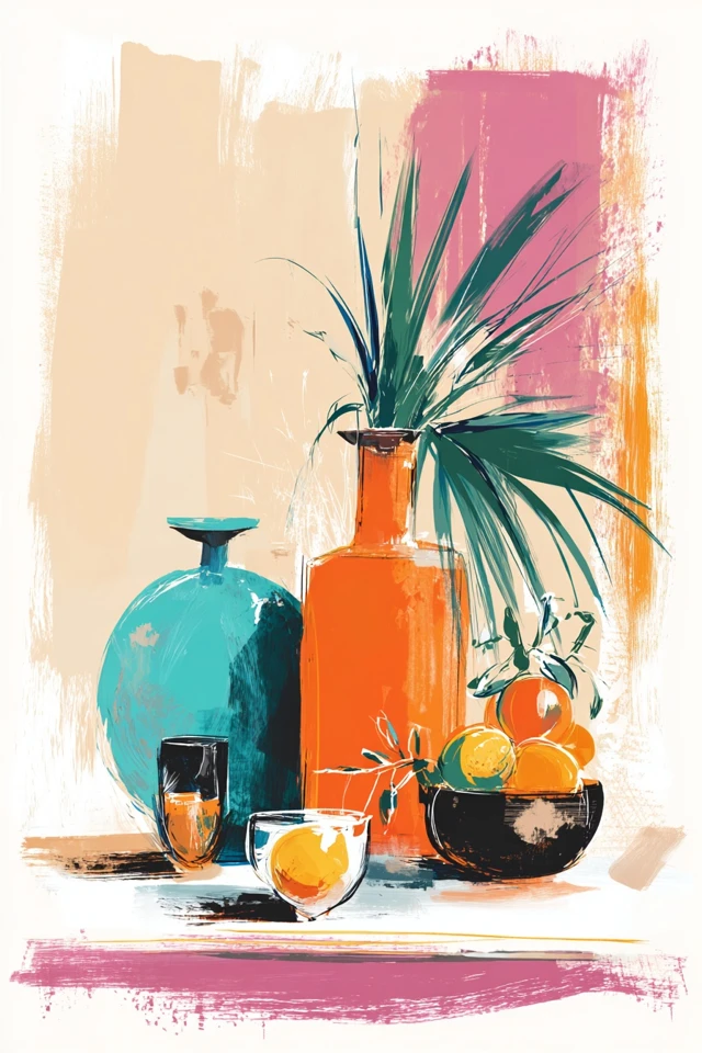 Vibrant Brushstroke Muse - Image 3