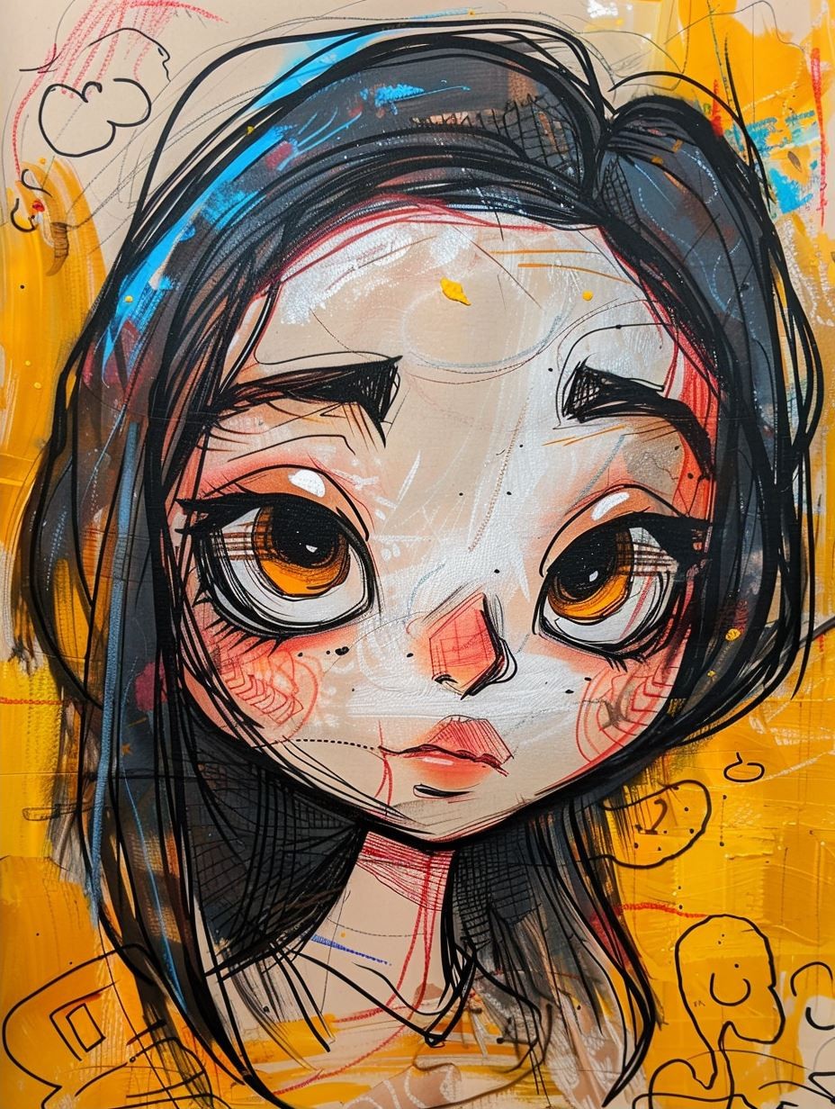Abstract Urban Expressionist Portrait - Image 2