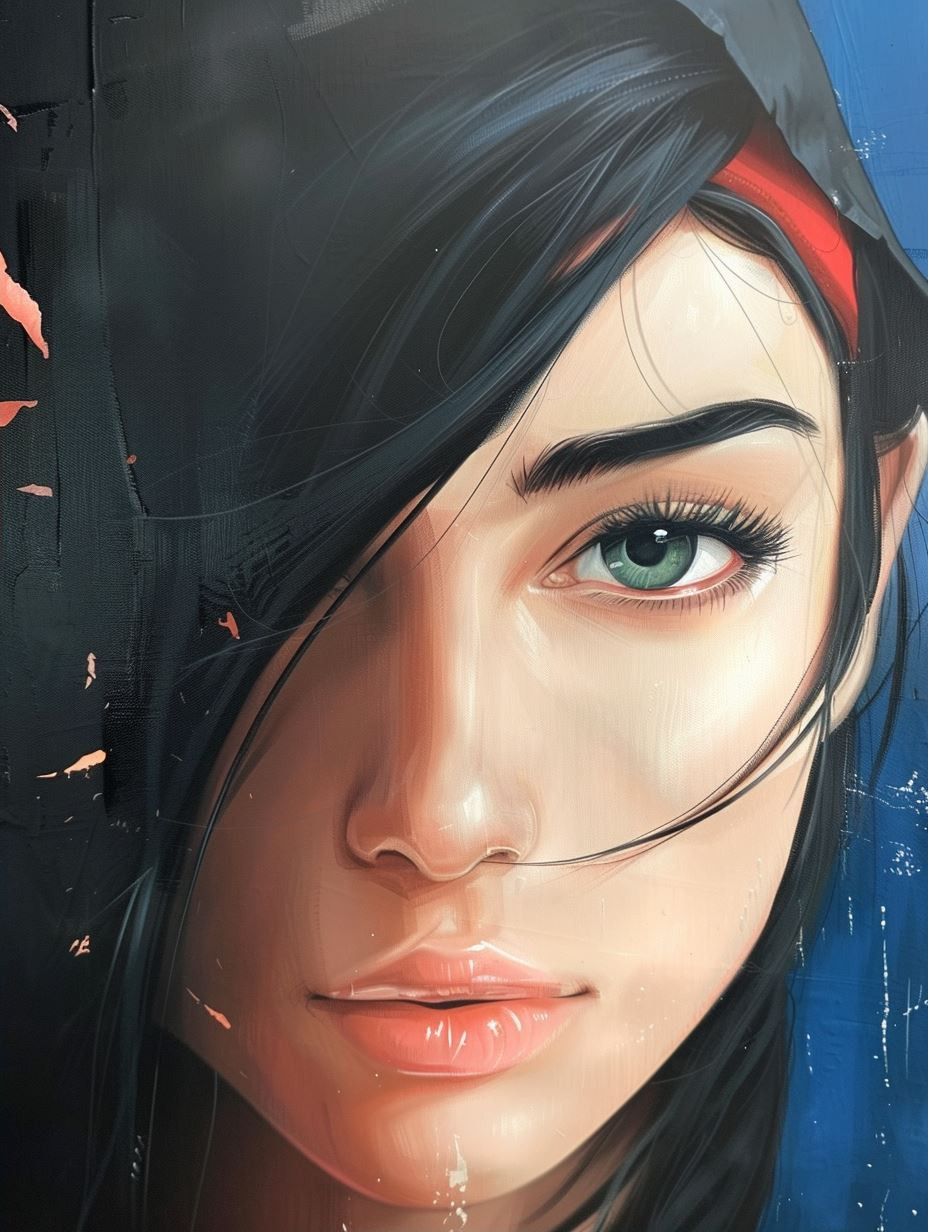 Digital Portraits of a Mysterious Woman - Image 2