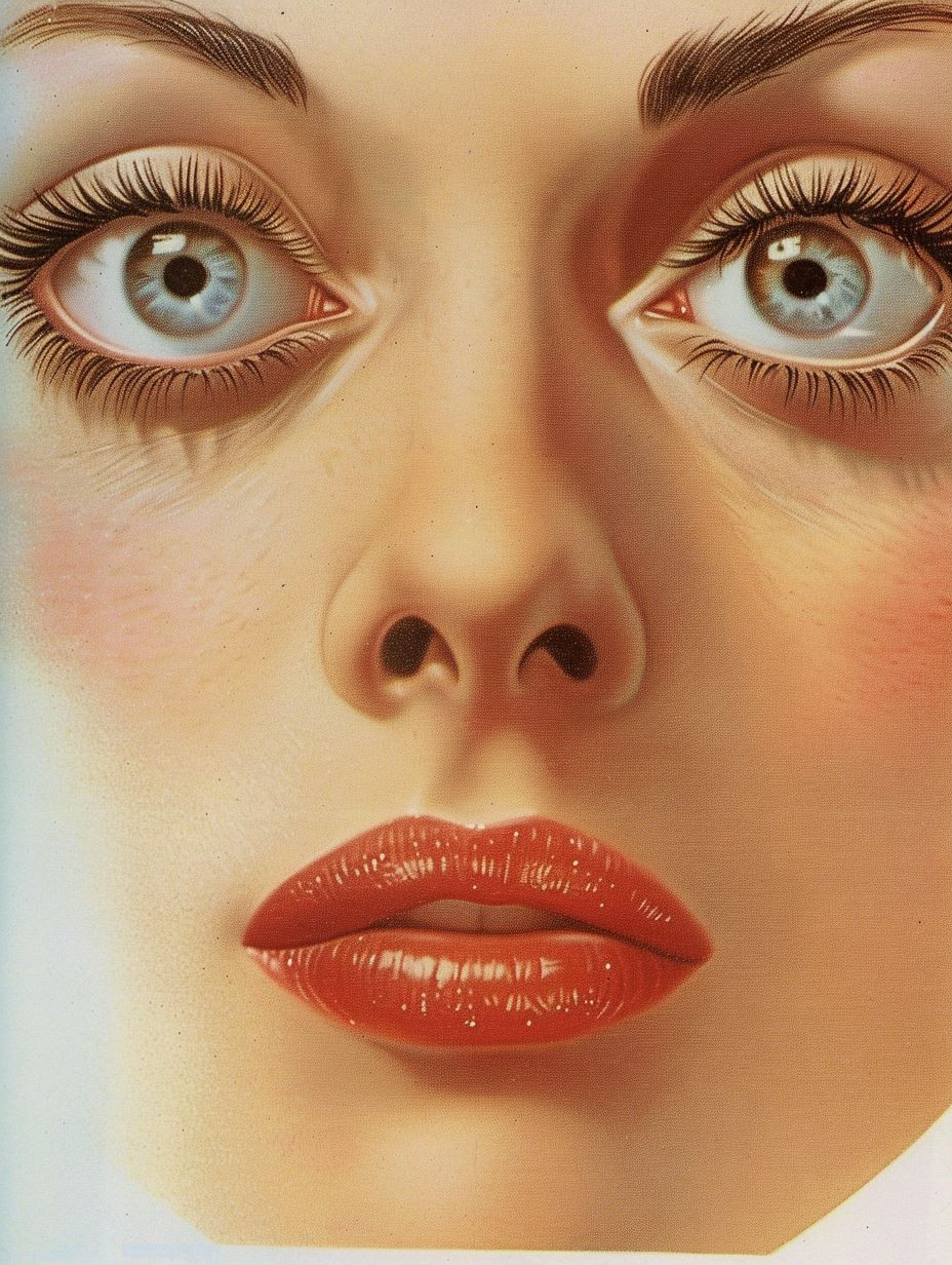 Vintage Mid-Century Beauty Illustration - Image 3