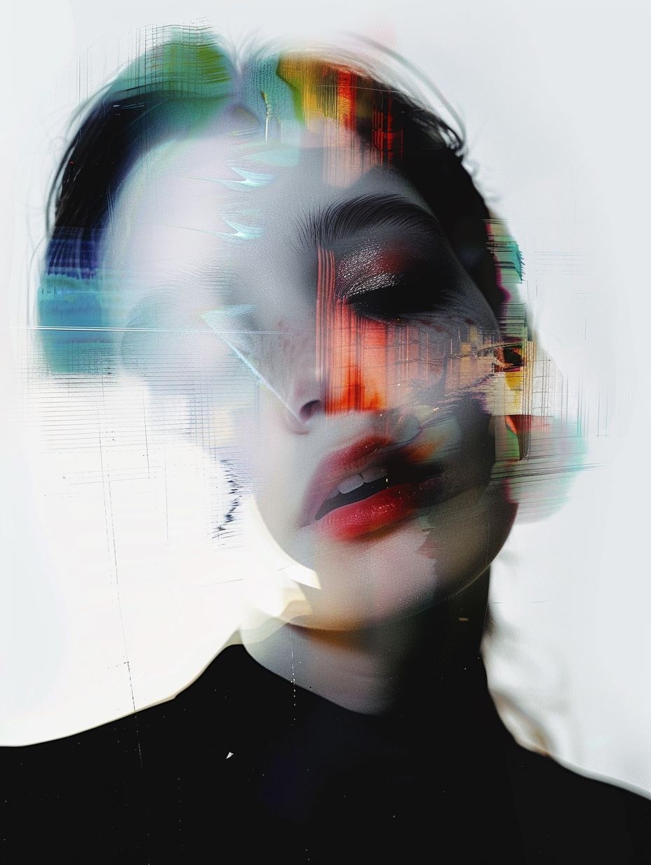 Digital Fragmented Beauty Portrait - Image 3