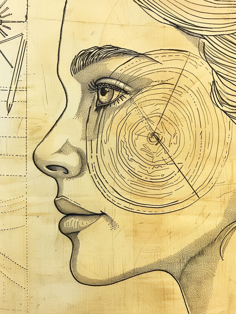 Surrealist Pencil Portrait Studies - Image 2