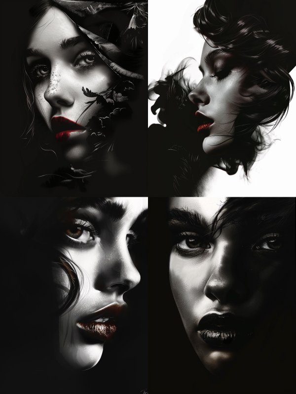 Dark Noir Ethereal Portraits