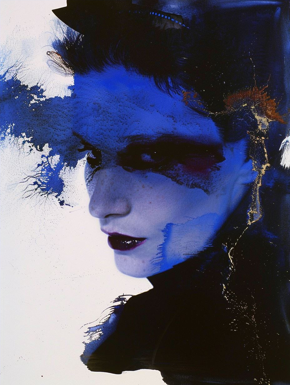 Ethereal Blue Fragmented Portraits - Image 4