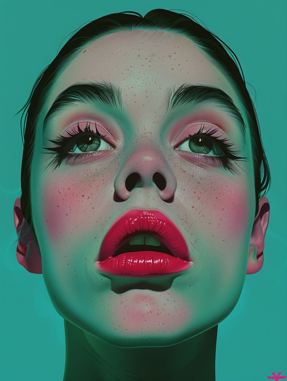 Surreal Neon Pastel Portraits - Image 4