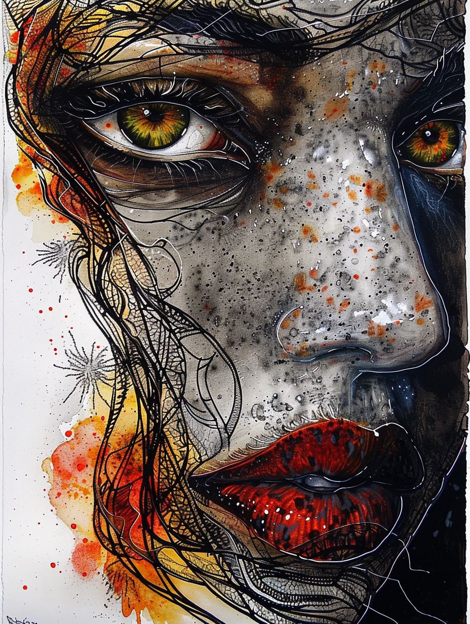 Golden Freckled Ethereal Portrait - Image 3