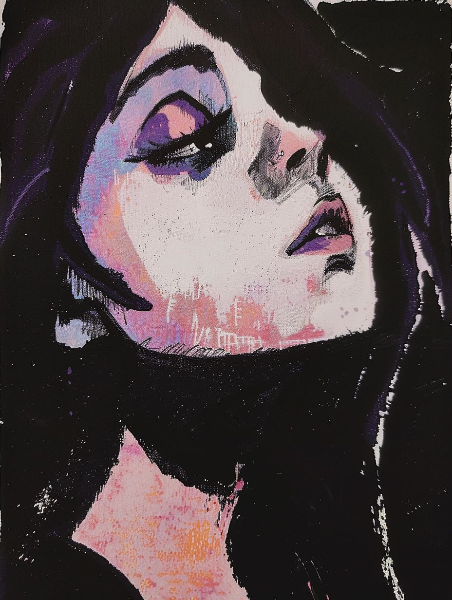 Abstract Neon Noir Portrait - Image 3