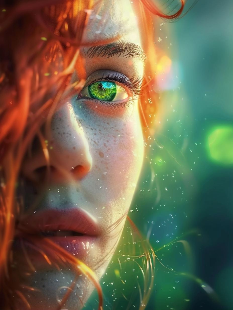 Ethereal Prism Portraiture Study - Image 1