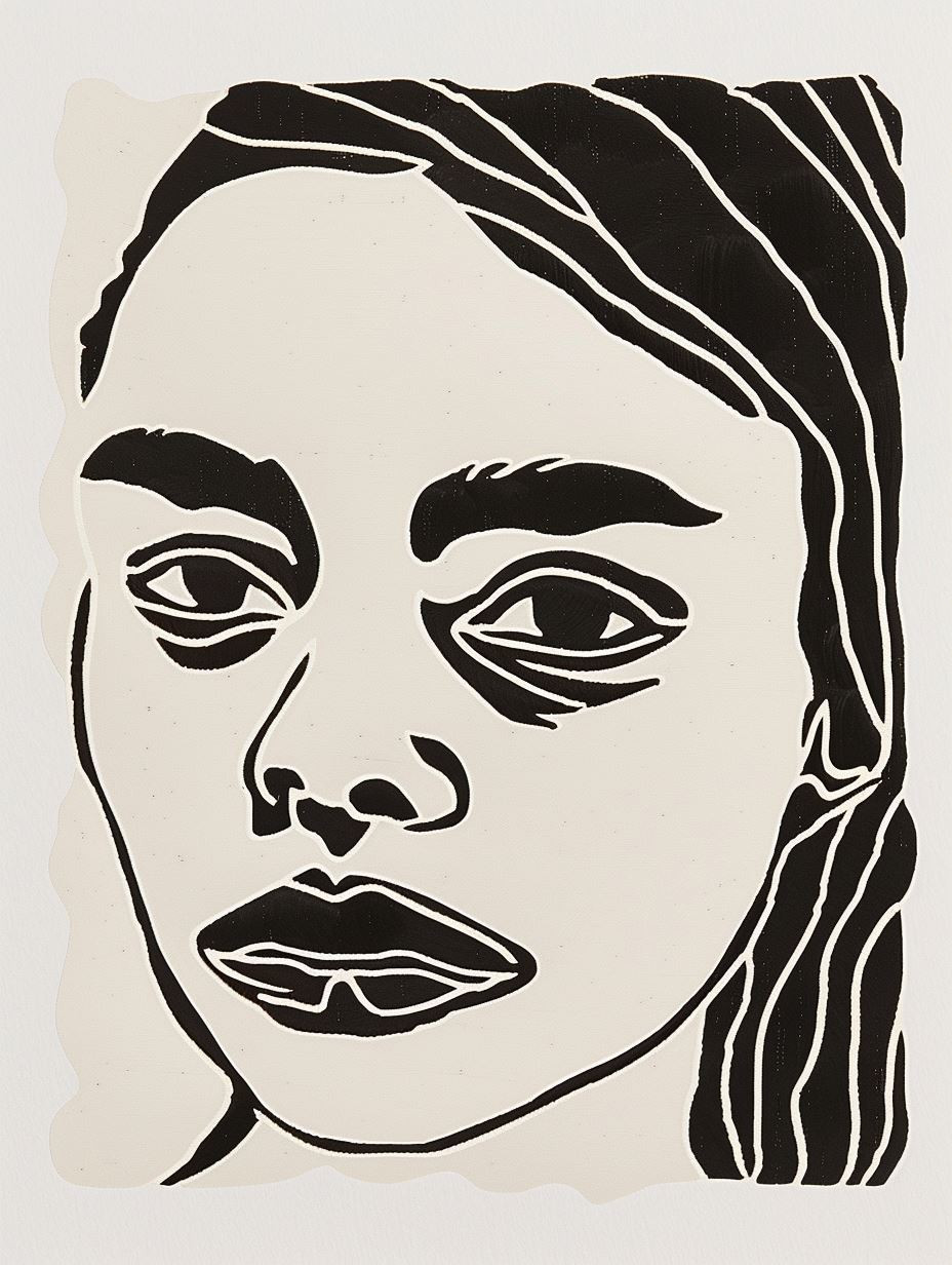 Minimalist Modern Portraiture Study - Image 3