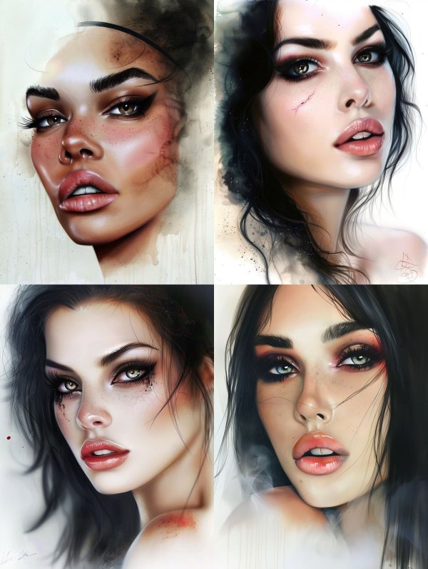 Ethereal Visions of Digital Beauty