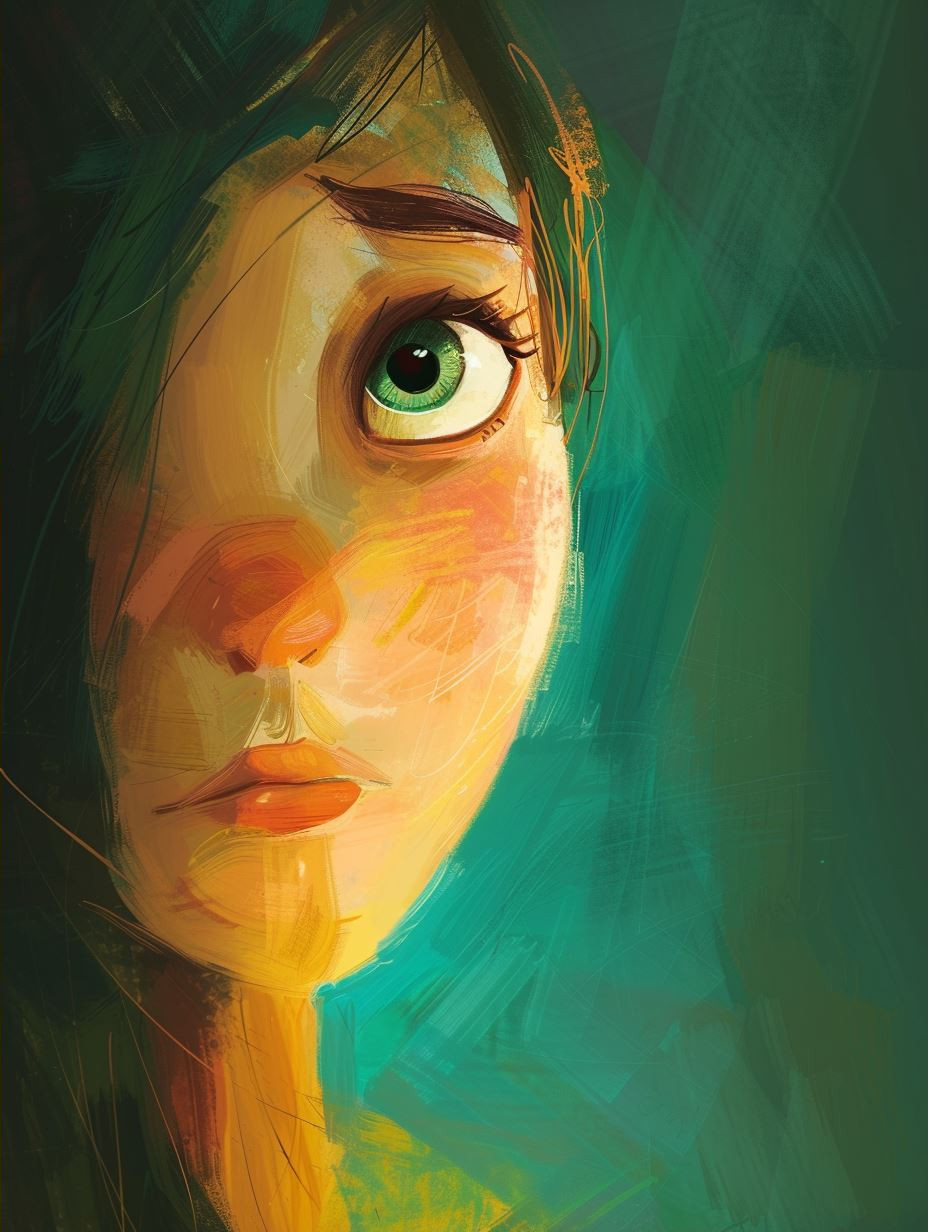 Emerald Gaze: A Study of Expression - Image 2