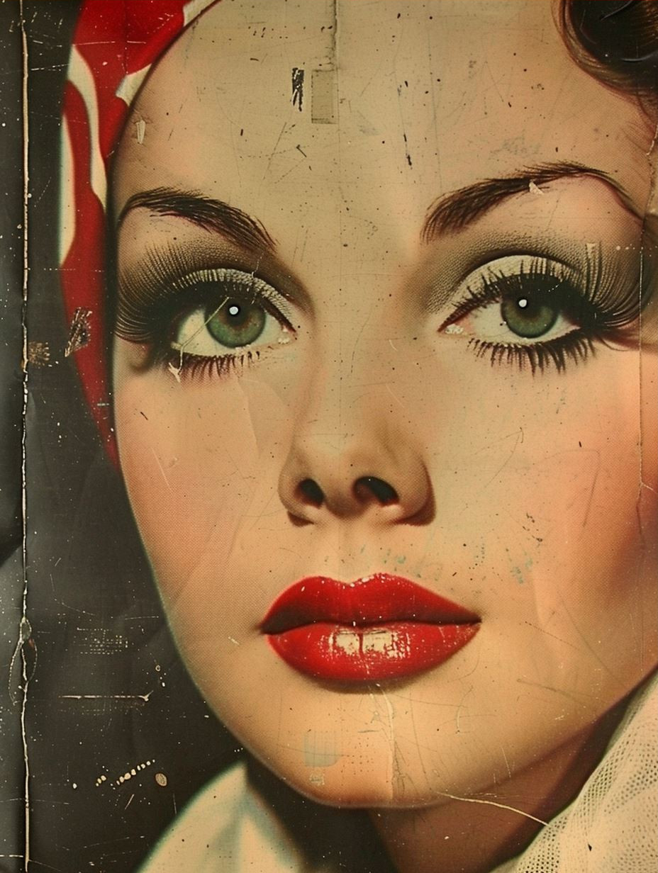 Vintage Glamour Quad Portrait - Image 3