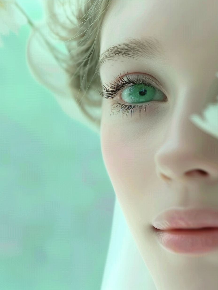 Ethereal Gaze in Pale Mint - Image 3