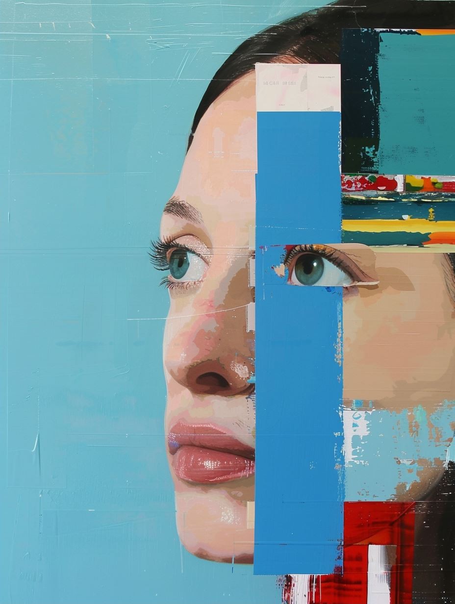 Digital Fracture Portrait - Image 2