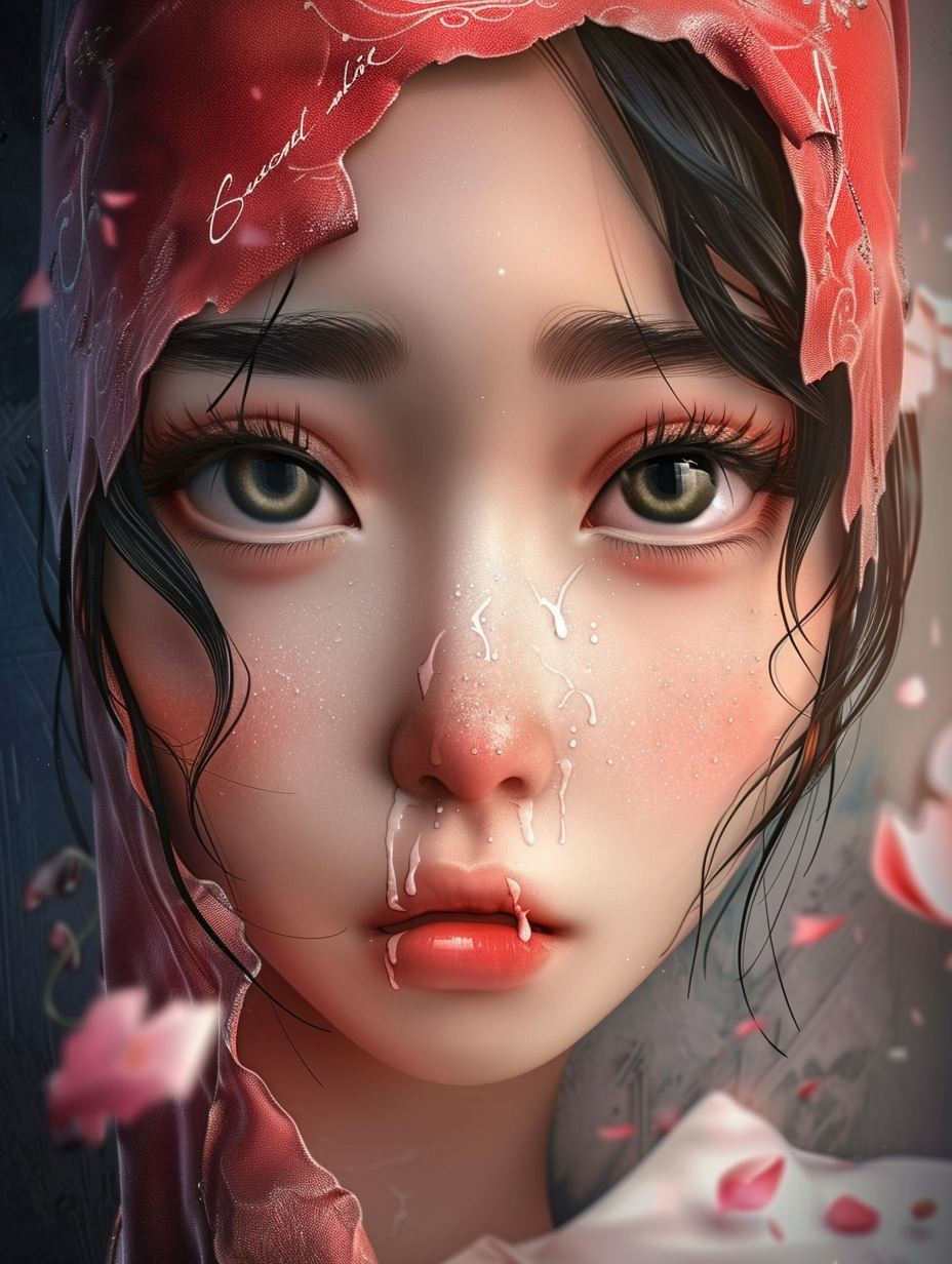 Ethereal Crimson Gaze - Image 1