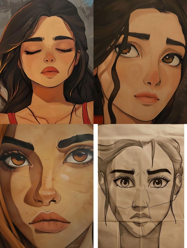 Emotional Journey in Digital Portrait Art