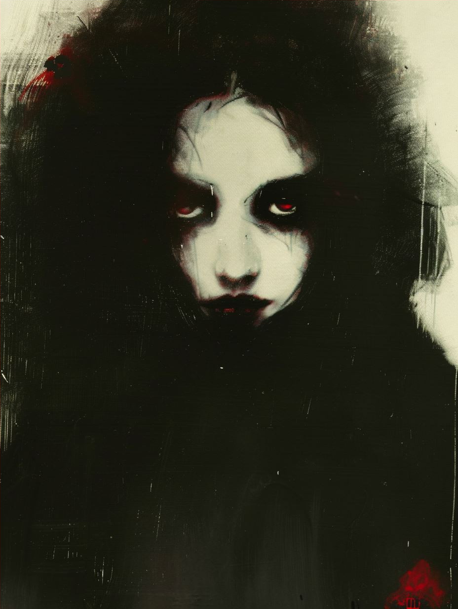 Haunting Shadows in Crimson Red - Image 4