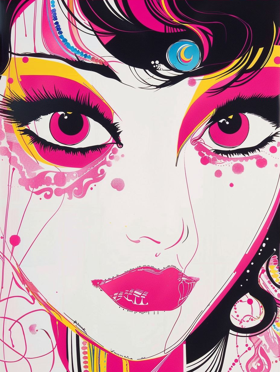 Vibrant Neon Pop Art Portraits - Image 3