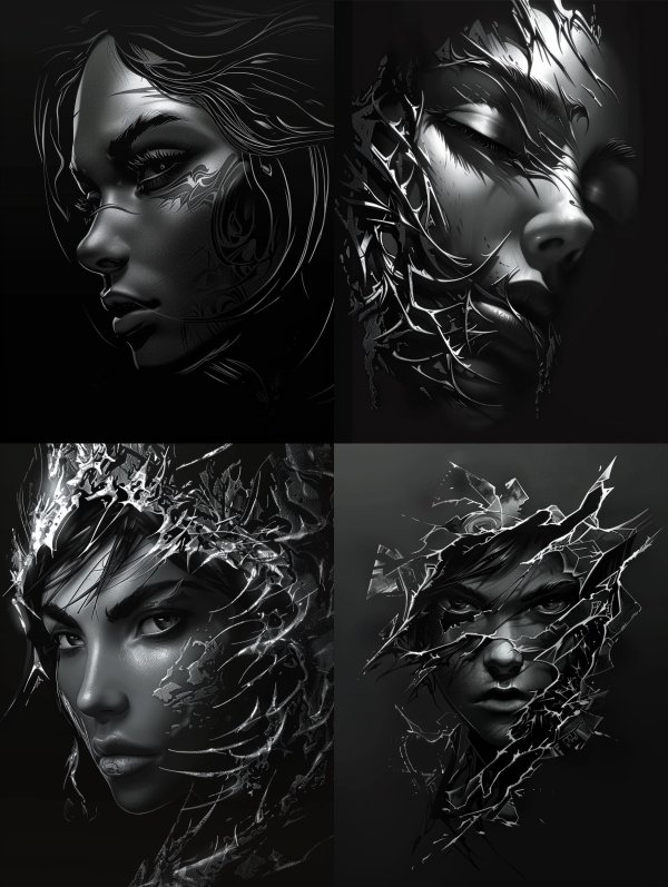 Noir Ethereal Portrait