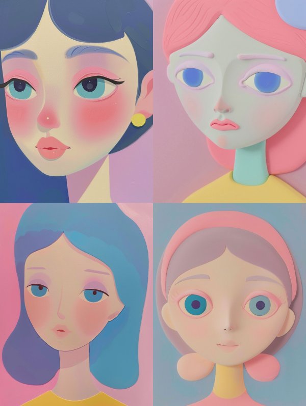 Pastel Dreams of Ethereal Women