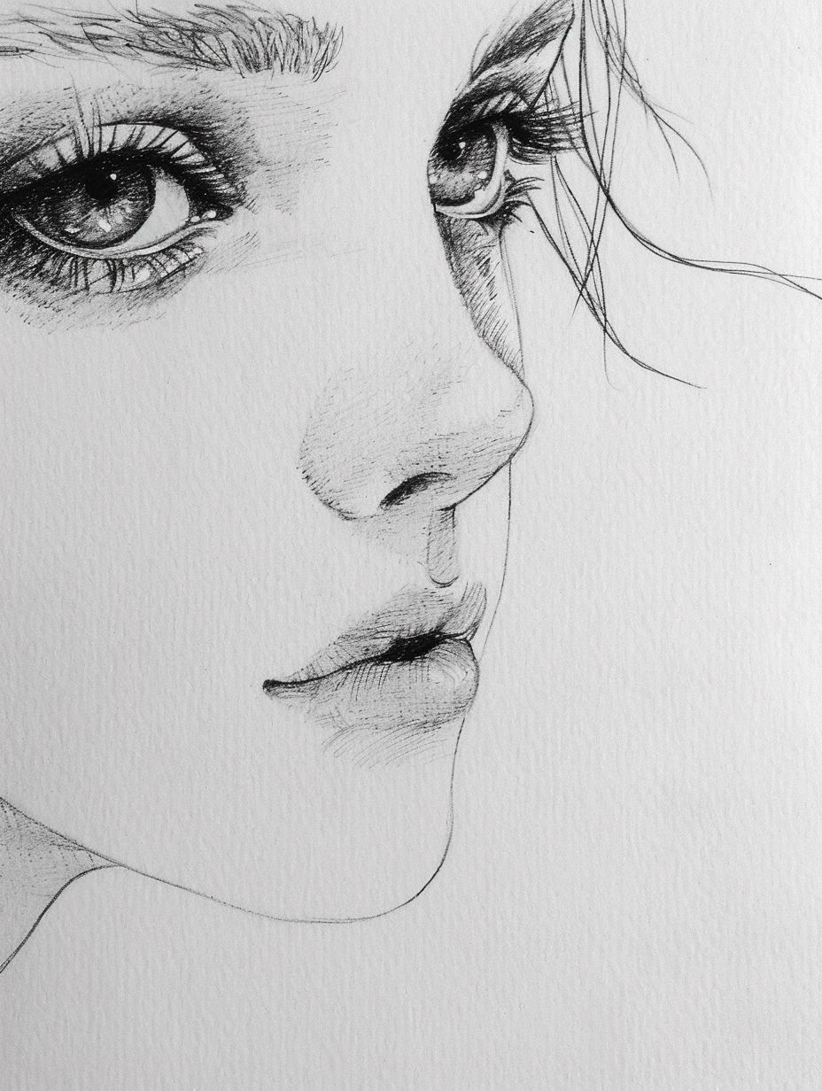 Whispers of the Soul Pencil Sketches - Image 1