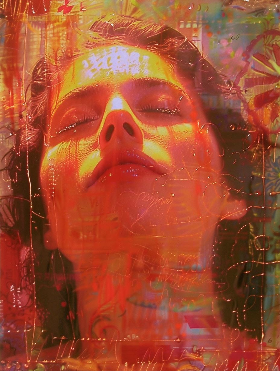 Ethereal Golden Prism Portrait - Image 2