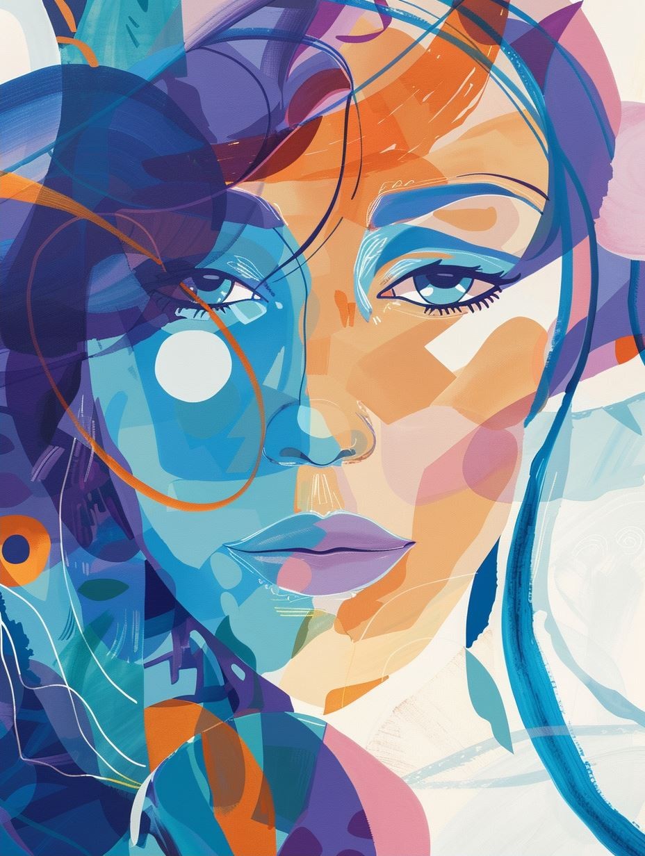 Abstract Prism Portrait Study - Image 2