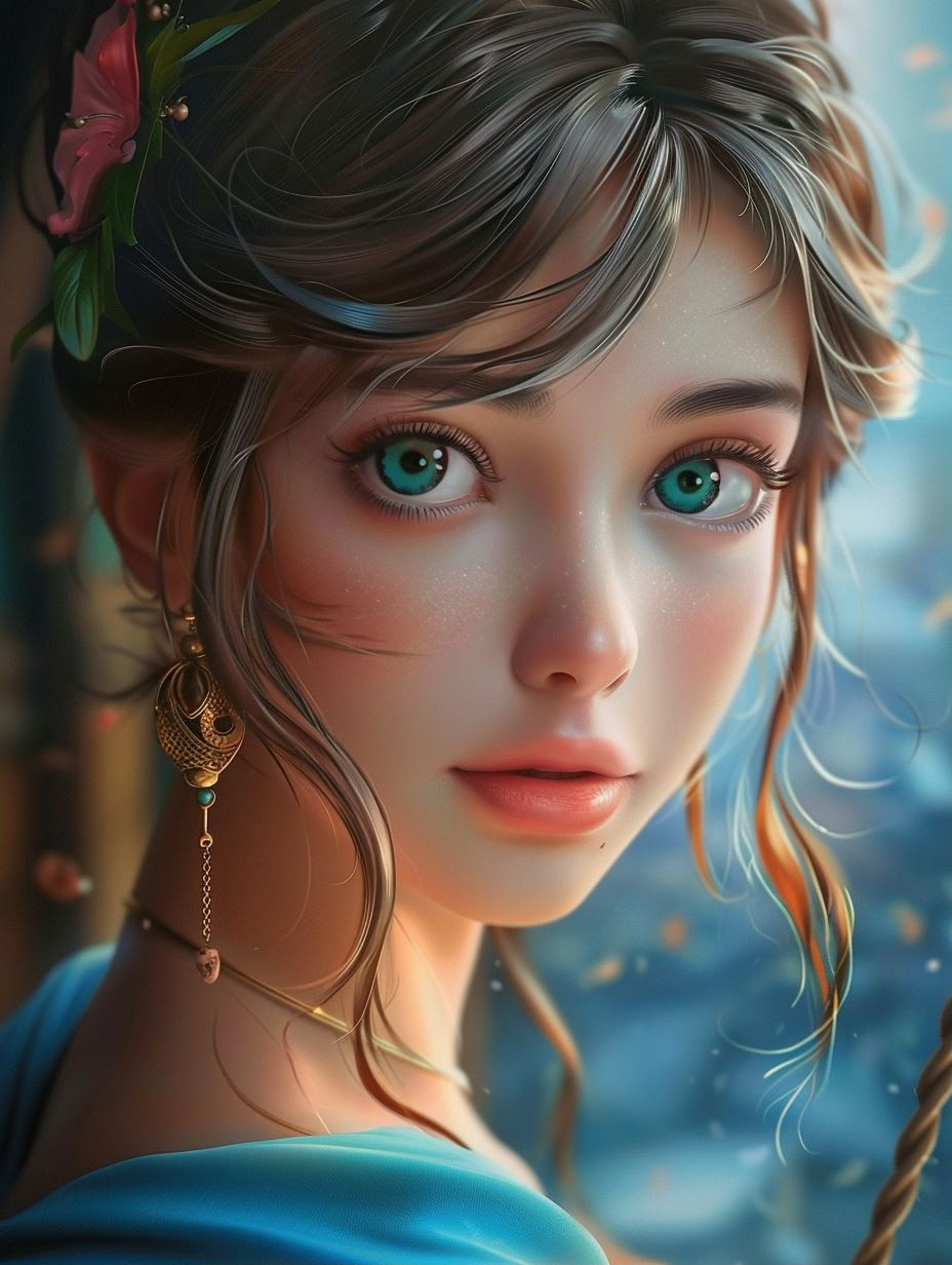 Ethereal Gazes of Digital Beauty - Image 1