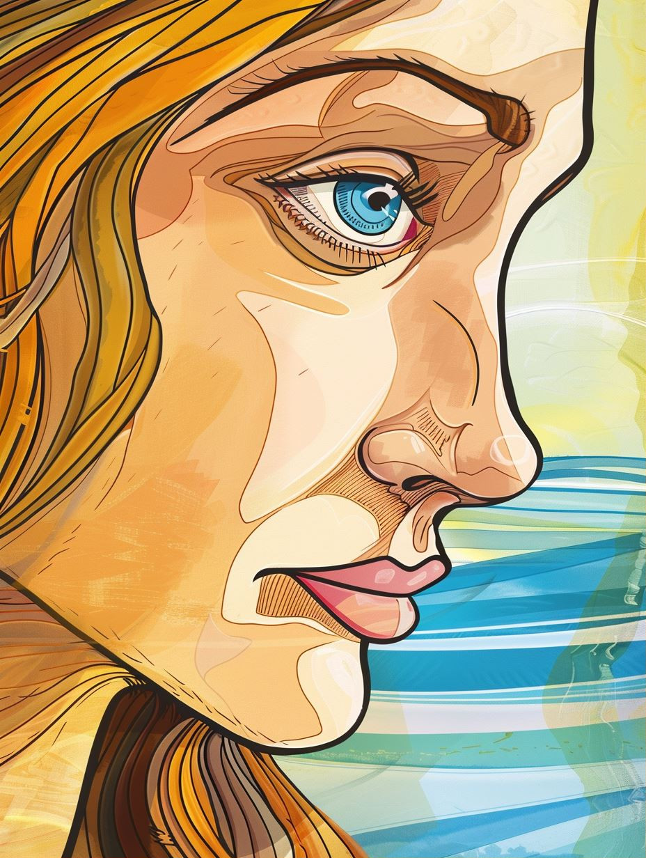 Golden Hour Graphic Portrait - Image 1