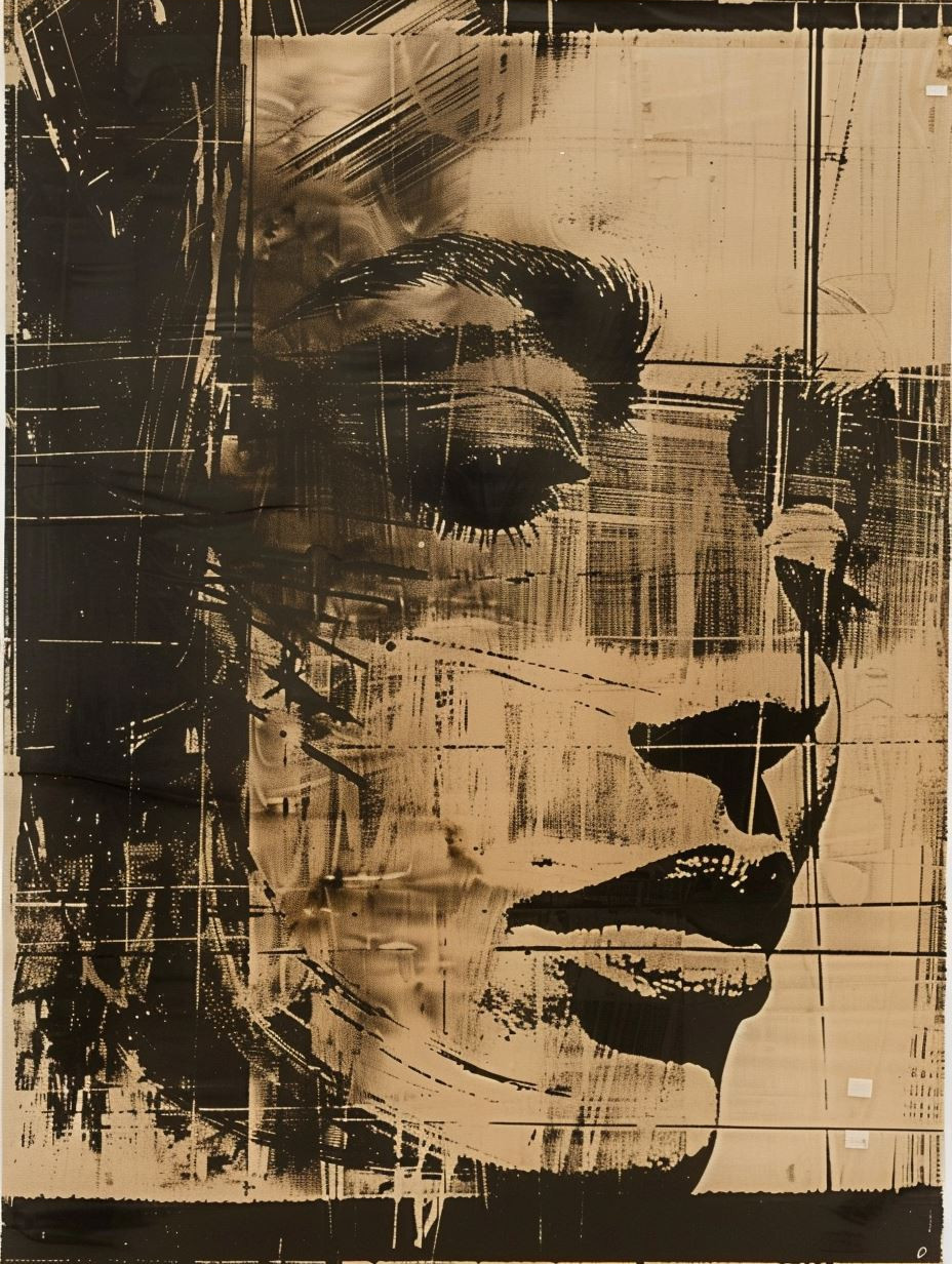 Distorted Golden Portrait Echoes - Image 4