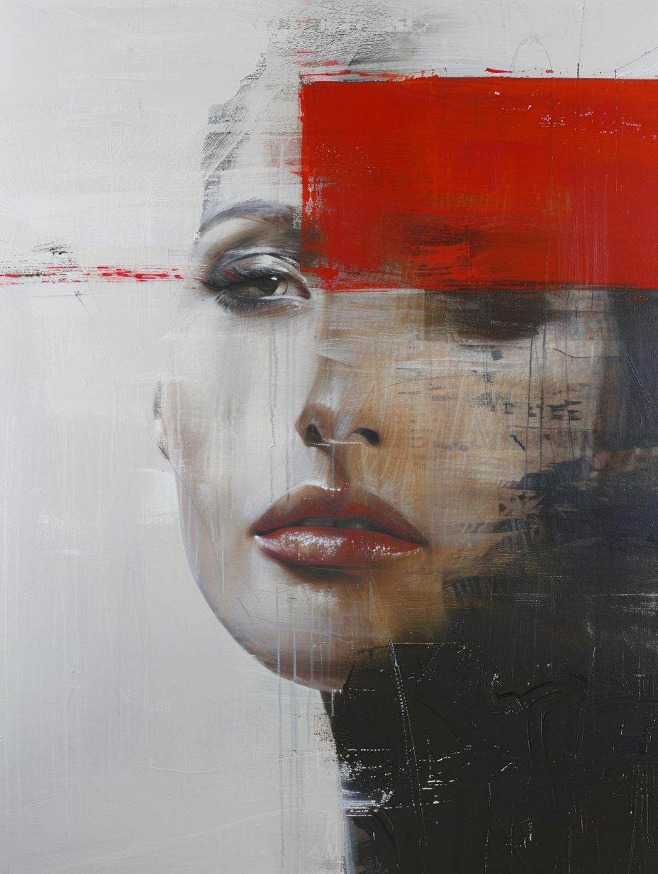 Fragmented Visions in Red - Image 3