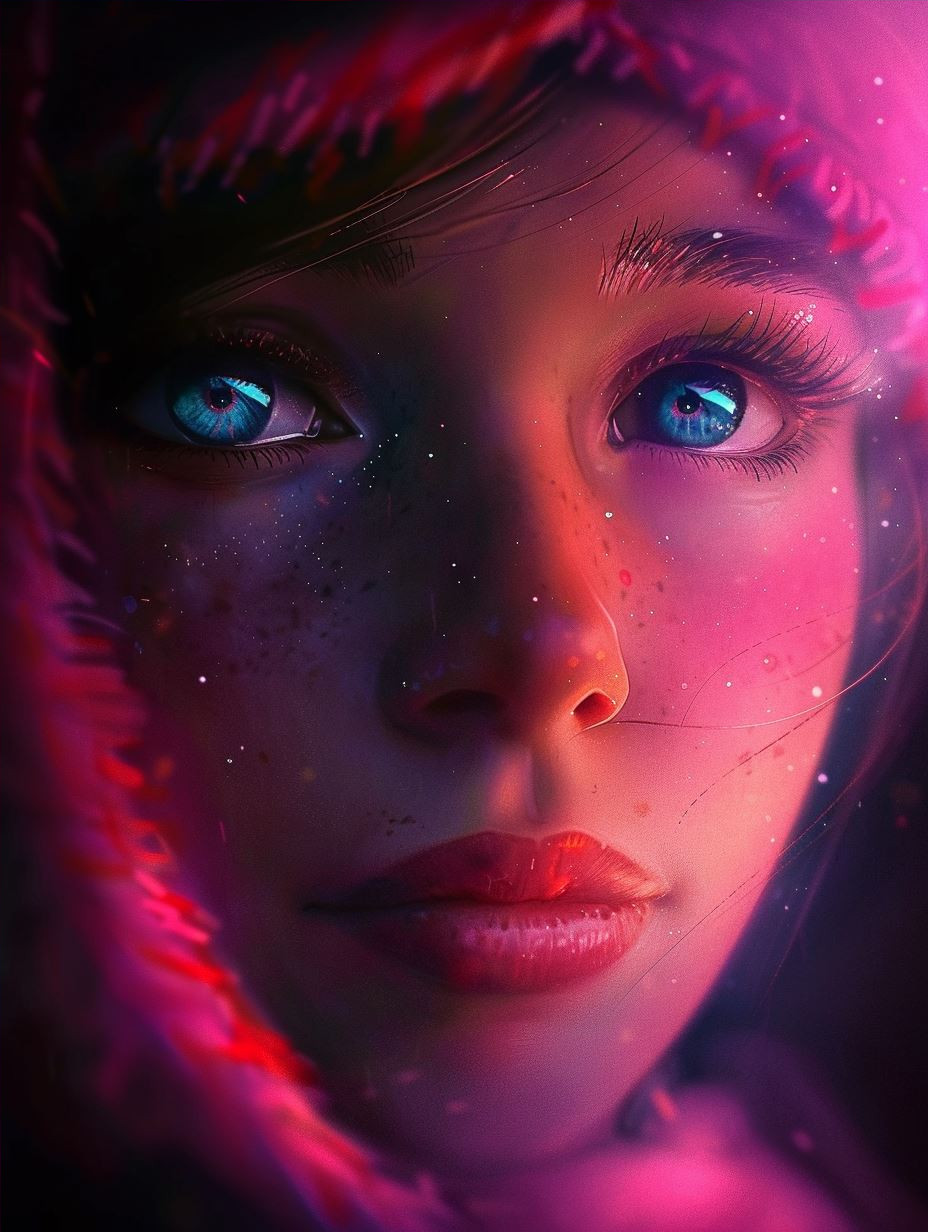 Ethereal Neon Dream Portraits - Image 4